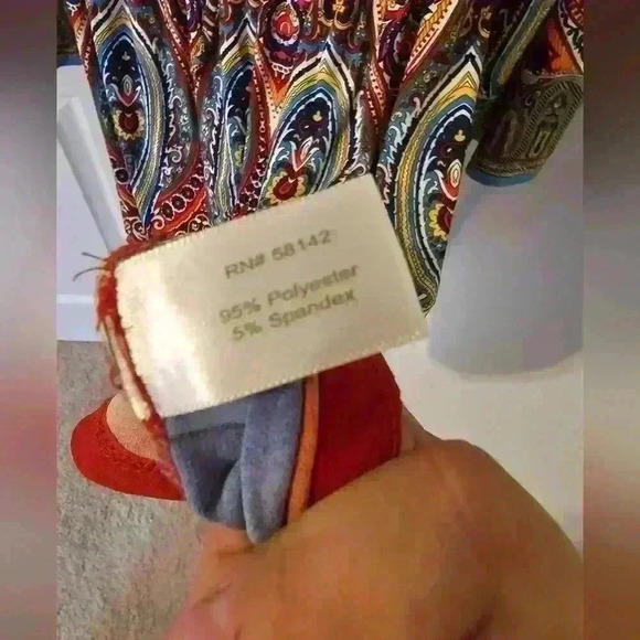 Boston Proper Bell Sleeve Boho Midi Dress Size 0 - Picture 3 of 6